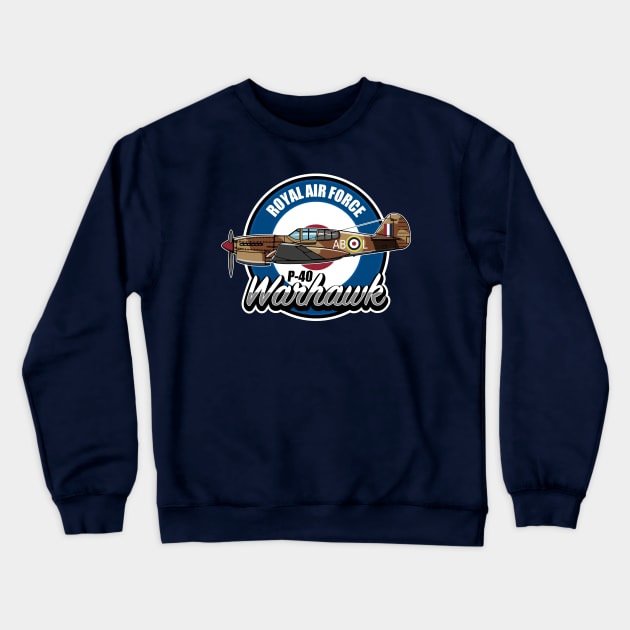 P-40 Warhawk Crewneck Sweatshirt by Firemission45